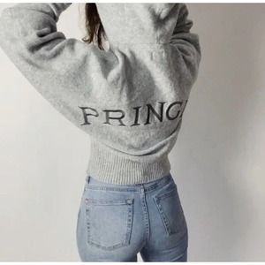 Pringle Of Scotland H&M Hoodie Sweater Oversized Gray Bat Sleeves